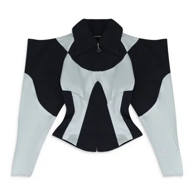 Kiko Kostadinov Navy Moonbeam Space Thalea Jacket In Multi