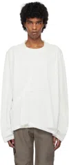 Kiko Kostadinov Inex Mesh T-shirt In Off White / White