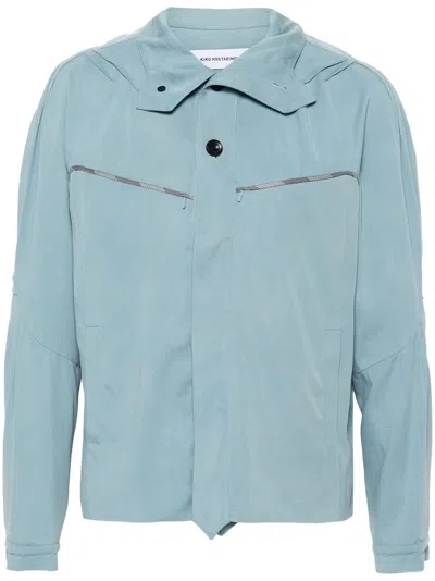 Kiko Kostadinov Ohne Dart Jacket In L Teal Light Teal | ModeSens