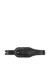 Kiko Kostadinov Orvos Leather Belt In Black
