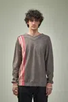 Kiko Kostadinov Ostro Stripe V-neck Sweater In Brown