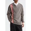 Kiko Kostadinov Ostro Stripe V-neck Sweater In Gray