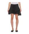 Kiko Kostadinov Lozen Gathered Skirt In Black