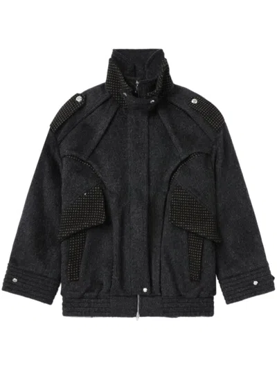 Kiko Kostadinov Panelled Bomber Jacket In Schwarz