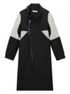 Kiko Kostadinov Panelled Zip-front Coat In Black