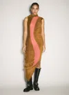 Kiko Kostadinov Pendle Stretch Dress In Brown