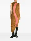Kiko Kostadinov Pendle Stretch Dress In 褐色