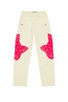 Kiko Kostadinov Perforated Fleece Jogger In White