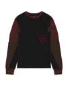 Kiko Kostadinov Perforated Long Sleeve Tee In Multi