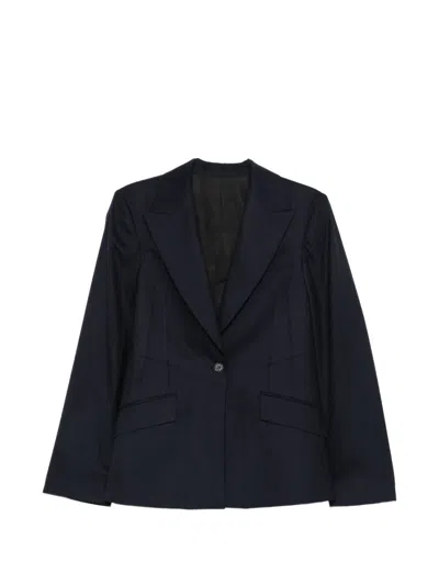 Kiko Kostadinov Pinstripe-pattern Single-breasted Blazer In Blue