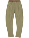 Kiko Kostadinov Pleat-detailing Tapered Trousers In Green