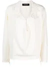 Kiko Kostadinov Pointed-flat Collar Blouse In Neutrals