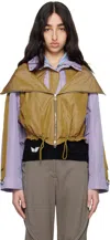 Kiko Kostadinov Erro Jacket In Patina Gold / Lavend