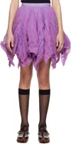 Kiko Kostadinov Purple Uhura Circle Midi Skirt In Lilac Smoke Grey