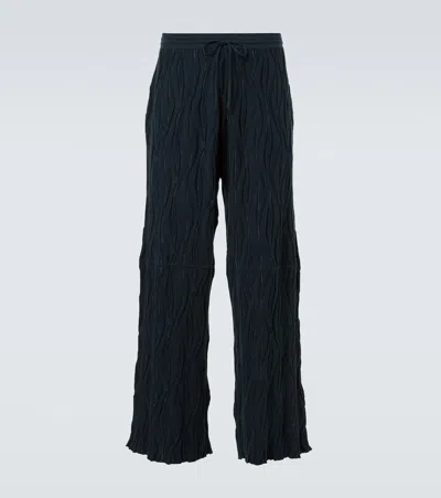 Kiko Kostadinov Raday Knitted Cotton Straight Pants In Green