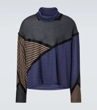 KIKO KOSTADINOV RADAY PANELED JERSEY TURTLENECK TOP