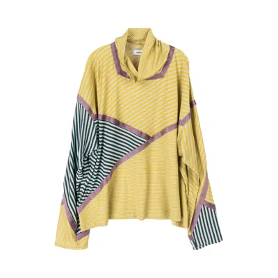 Pre-owned Kiko Kostadinov Raday Short Jersey Top 'lemon/light Grey' | Yellow | Men's Size 48