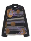 Kiko Kostadinov Black  Purple Jackets In Black