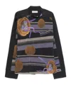 Kiko Kostadinov Black  Purple Jackets In Black
