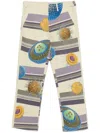 Kiko Kostadinov Riadis Print Jersey Trousers In Gelb