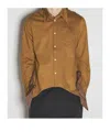 Kiko Kostadinov Rino Twisted Knotted Shirt In Brown