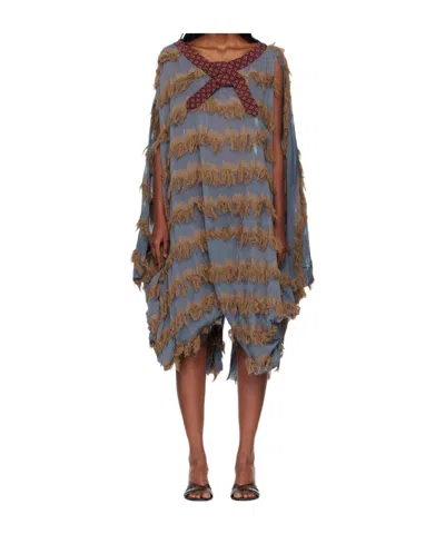 Kiko Kostadinov Rossi Midi Dress In Multi