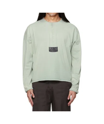 Kiko Kostadinov Sargo Long-sleeve Henley T-shirt In Brown