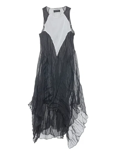 Kiko Kostadinov Shura Sleeveless Contrast-panel Dress