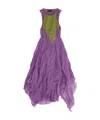 Kiko Kostadinov Purple & Green Shura Sleeveless Maxi Dress In Purple/green