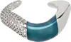 Kiko Kostadinov Sculptural Bracelet In Silver / Metallic Bl