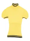 Kiko Kostadinov Simone Striped Knitted Top In Yellow
