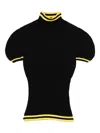 Kiko Kostadinov Simone Striped-trim T-shirt In Black
