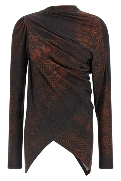 Kiko Kostadinov Simpson Asymmetrical Top In Multi