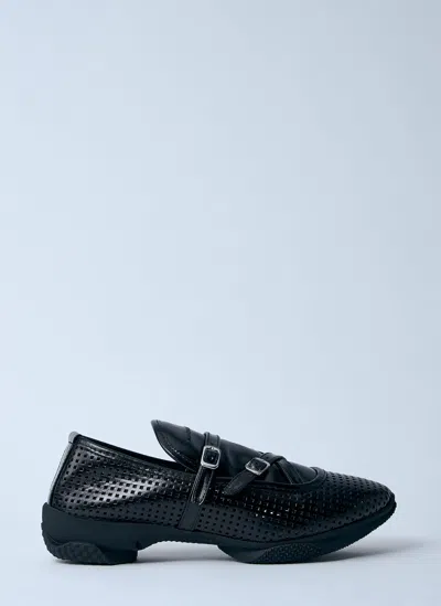 Kiko Kostadinov Women S Sonia Buckled Loafers In Black