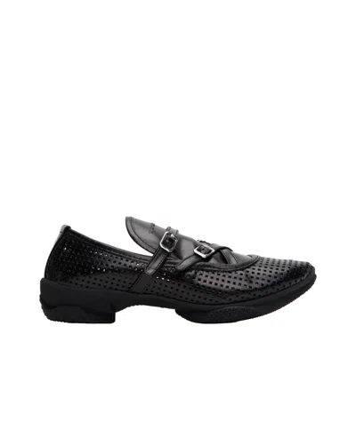 Kiko Kostadinov Sonia Buckled Loafers In Black