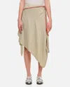 Kiko Kostadinov Asymmetric Midi Skirt In Silver