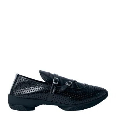 Kiko Kostadinov Sonia Strap Loafers In Black