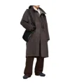 Kiko Kostadinov Stand Collar Coat In Brown