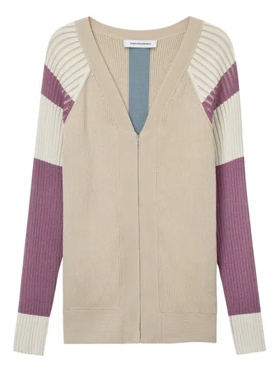Kiko Kostadinov Striped Cardigan In 中性色
