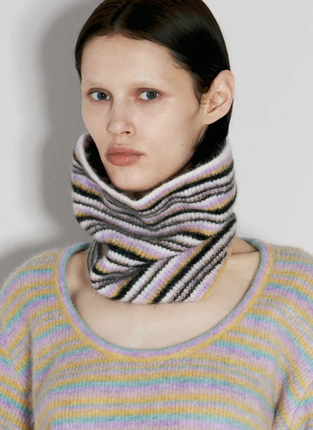 アクセサリー KIKO KOSTADINOV Striped Neck Gaiter Kiko Kostadinov Striped Neck Gaiter In Multicolour | ModeSens