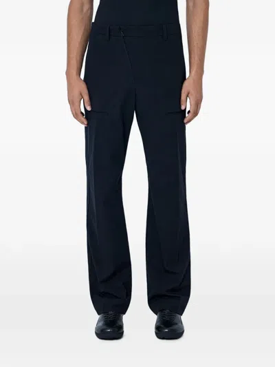 Kiko Kostadinov Tailored Cargo Trousers In Blue
