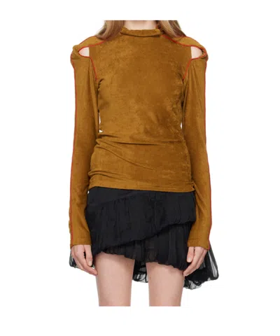 Kiko Kostadinov Tan Shikari T-shirt In Caramel