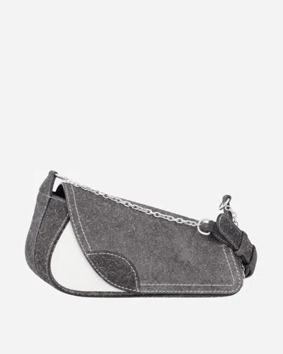 Kiko Kostadinov Trivia Chain Bag Chalk Board In Grey