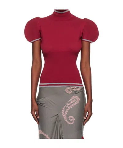 Kiko Kostadinov Turtleneck Sweater In Red