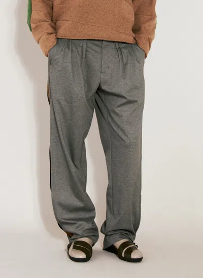 Kiko Kostadinov Ugo Side Trousers In Grey