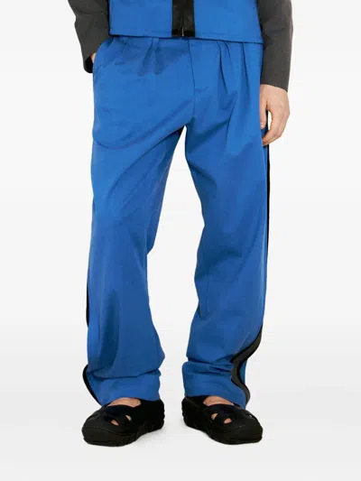 Kiko Kostadinov Ugo Side Trousers In Blue