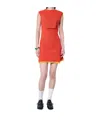 Kiko Kostadinov Vecto Knit Shift Dress In Red