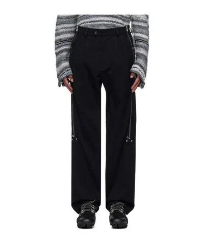 Kiko Kostadinov Waistband Loop Casual Pants In Black