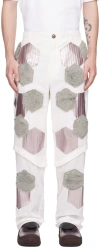 Kiko Kostadinov Straight-leg Casual Pants In Frost White/grey
