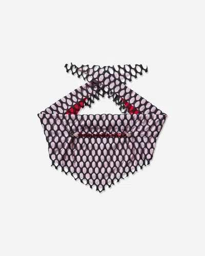 Kiko Kostadinov Women S Armantrout Pearl Necklace Pink Stripe / Red Pearl In Purple